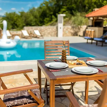 Luxury Villa Allen With Pool Klimno Zimmer foto