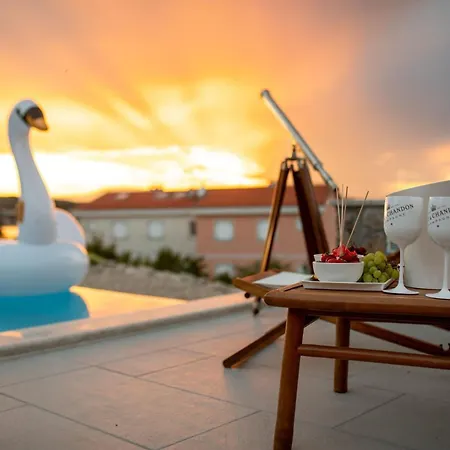 Luxury Villa Allen With Pool Klimno Zimmer foto