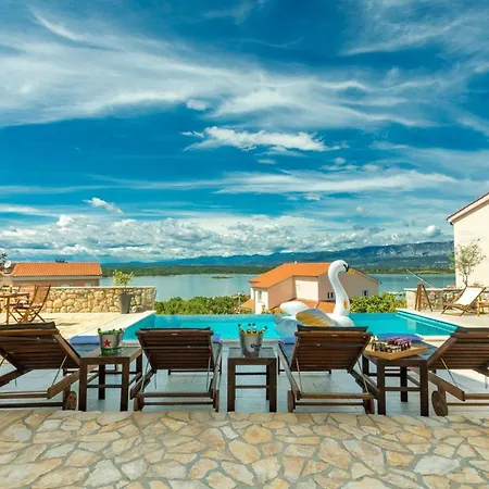 Luxury Villa Allen With Pool Klimno Zimmer foto